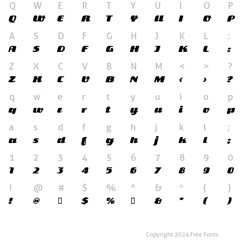 Character Map of Close Schlager