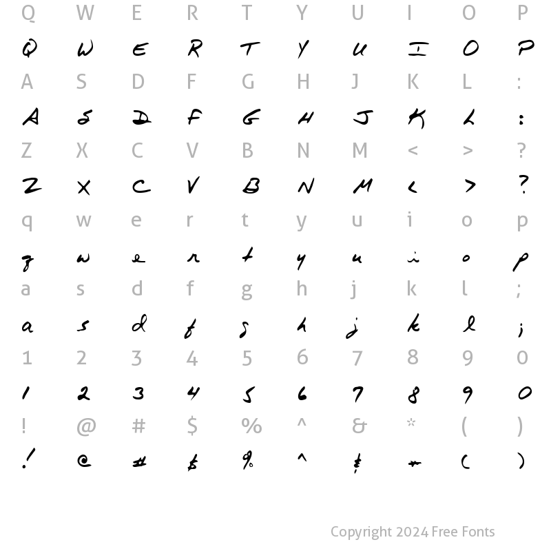 Character Map of Cobb Regular