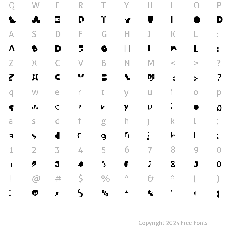 Character Map of CodeBold Regular