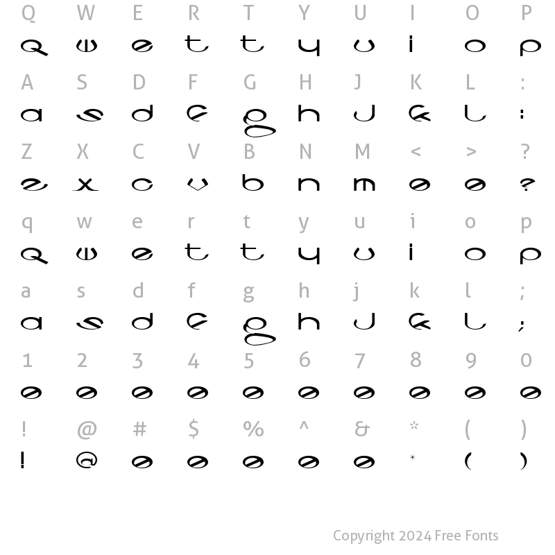 Character Map of Codeca Regular