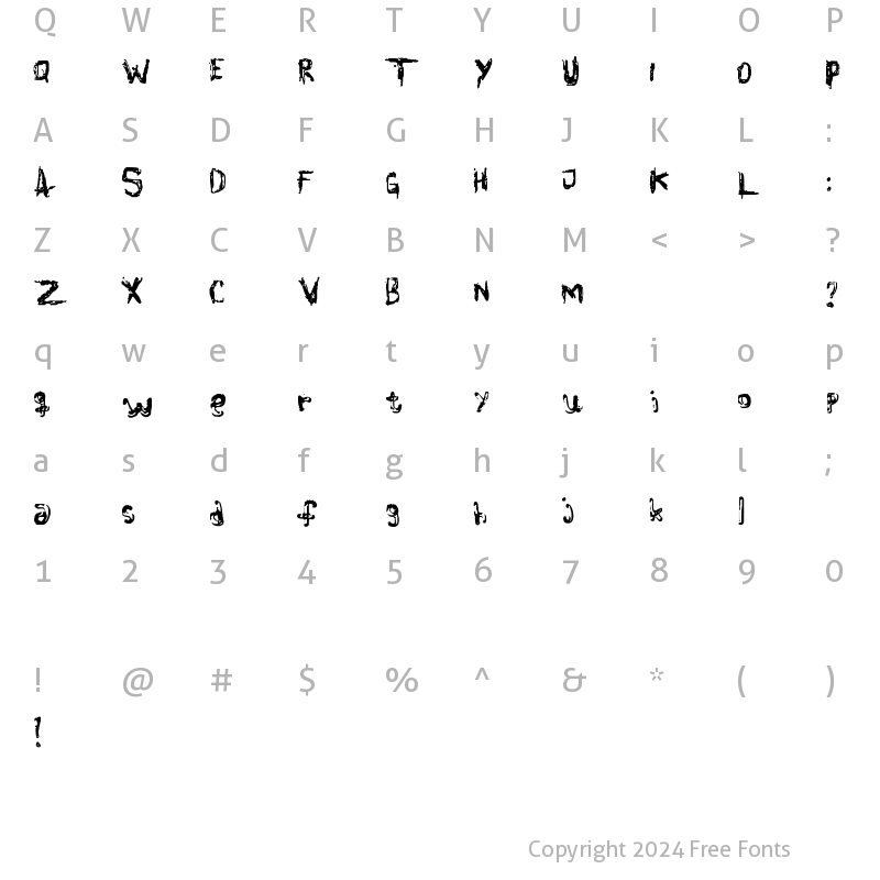 Character Map of ColourBlind Glasses On!