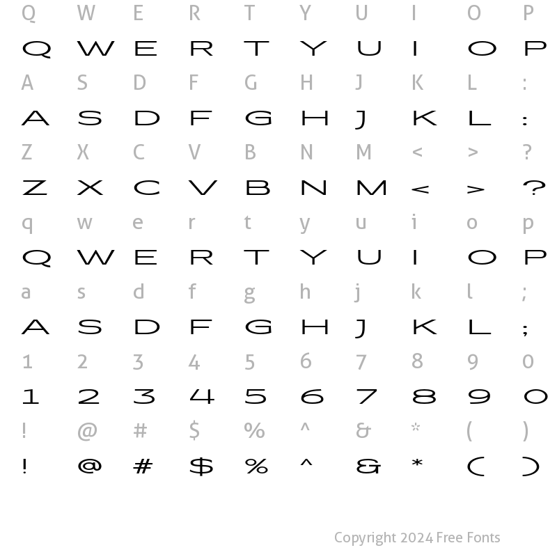 Character Map of Coltrane Light