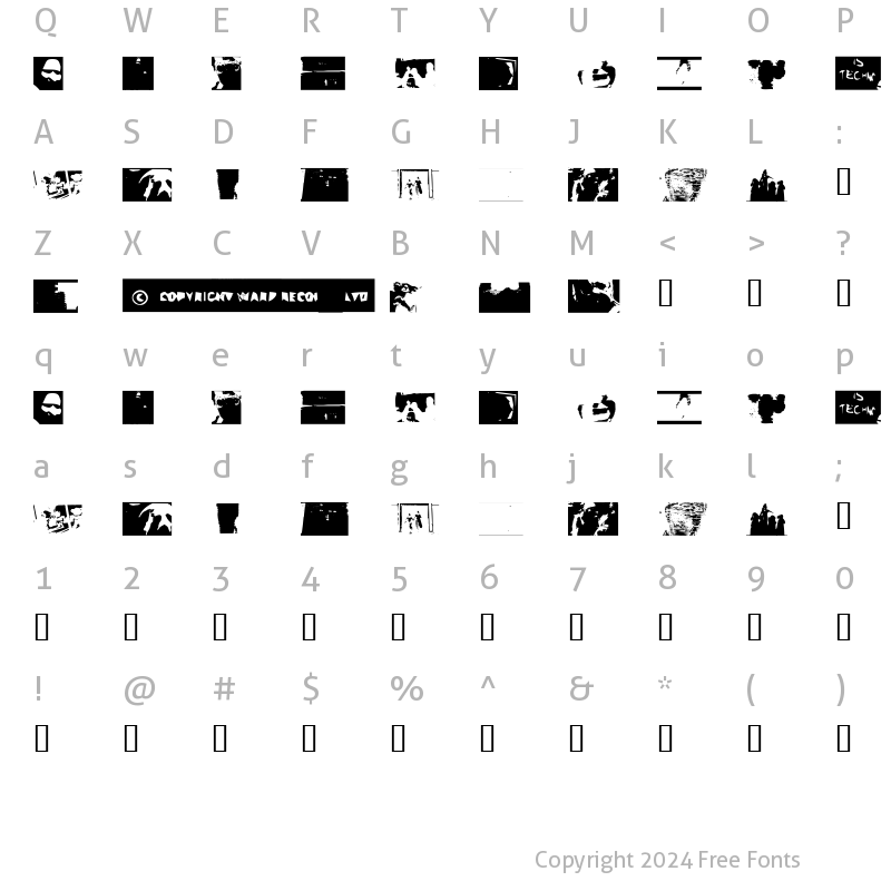 Character Map of Come To Fonty Regular