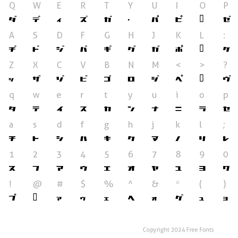 Character Map of CommercialBreak Regular