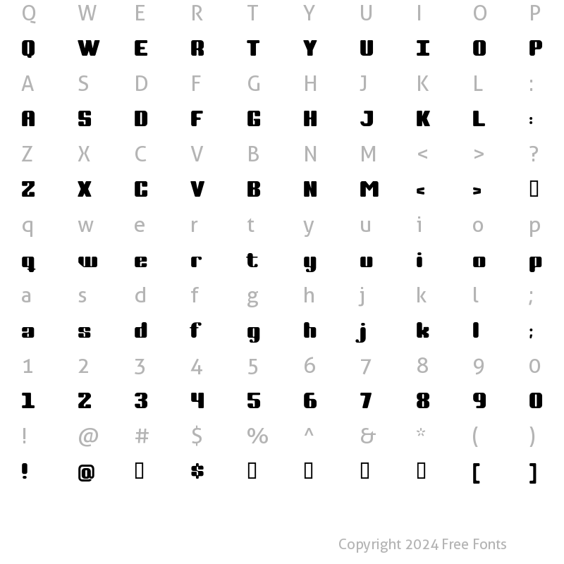 Character Map of Complete Plain