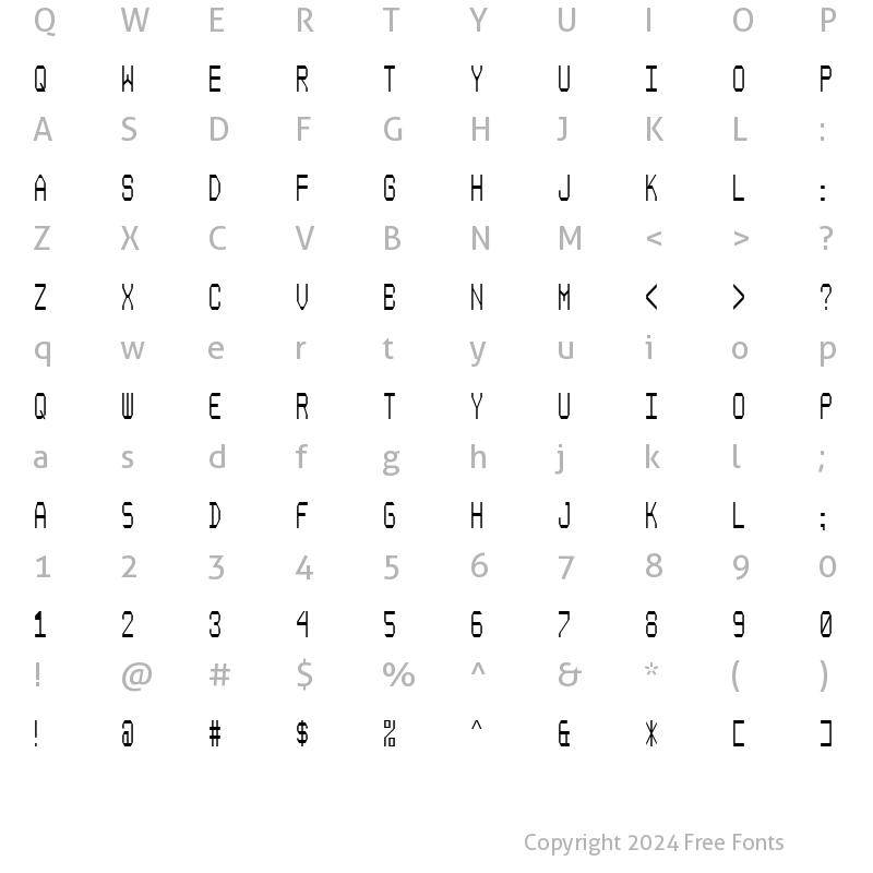 Character Map of Composite Light