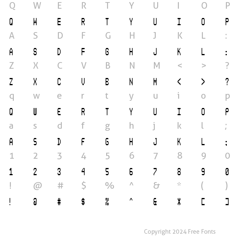 Character Map of Composite Regular