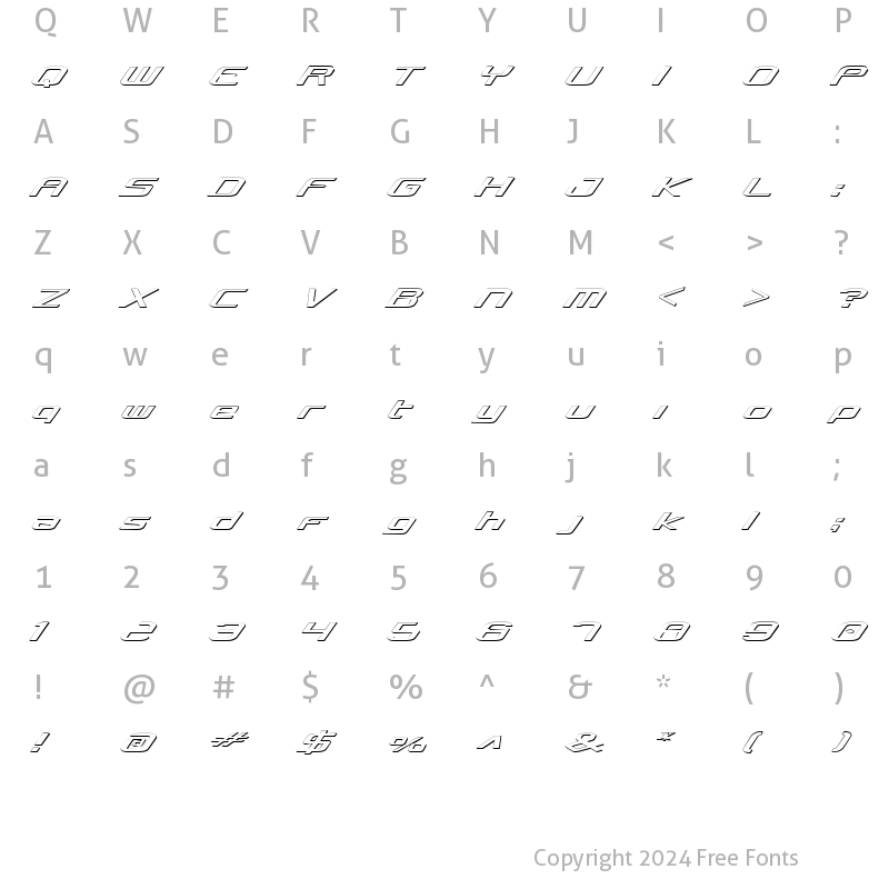 Character Map of Concielian 3D 3D