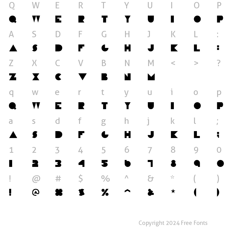 Character Map of Constructivist Solid