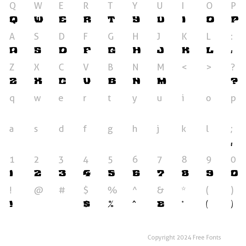 Character Map of Contest MN Regular