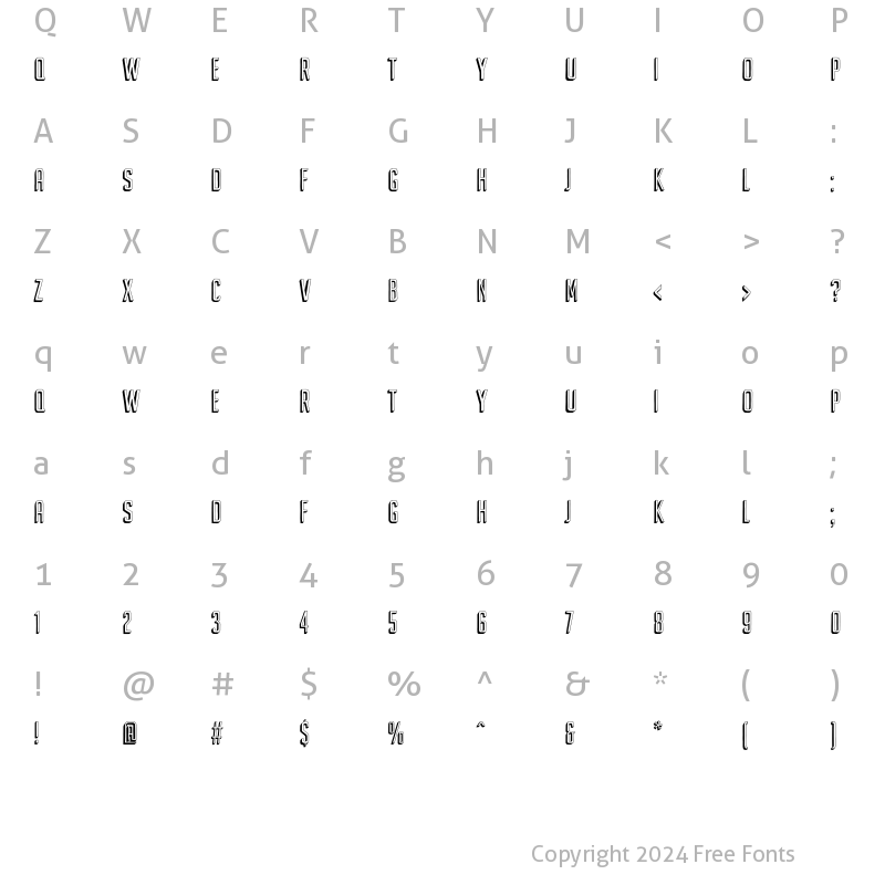 Character Map of Coodles Boxy One