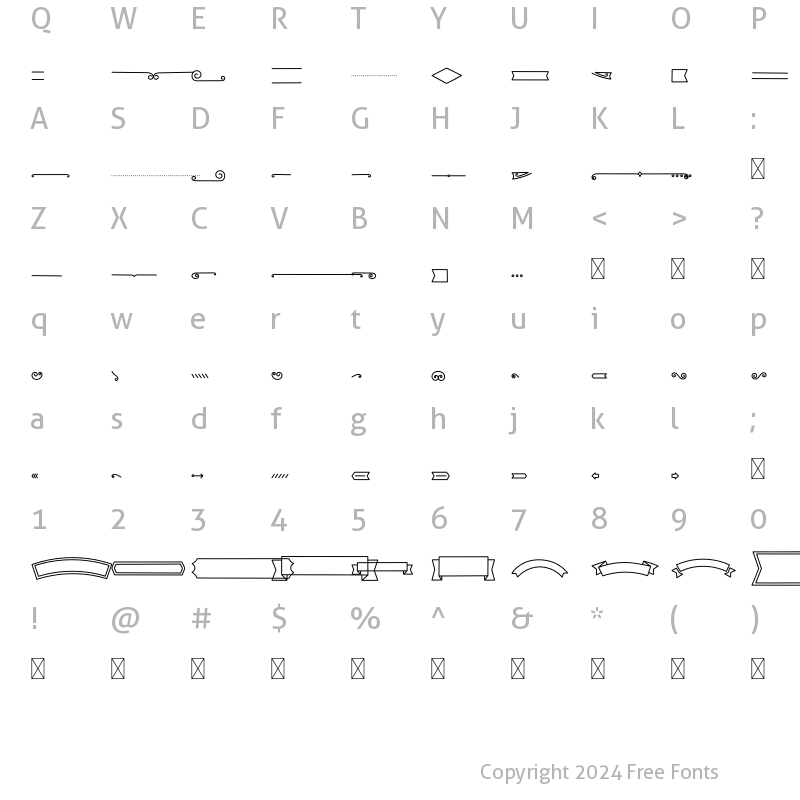 Character Map of Coodles Elements Bold