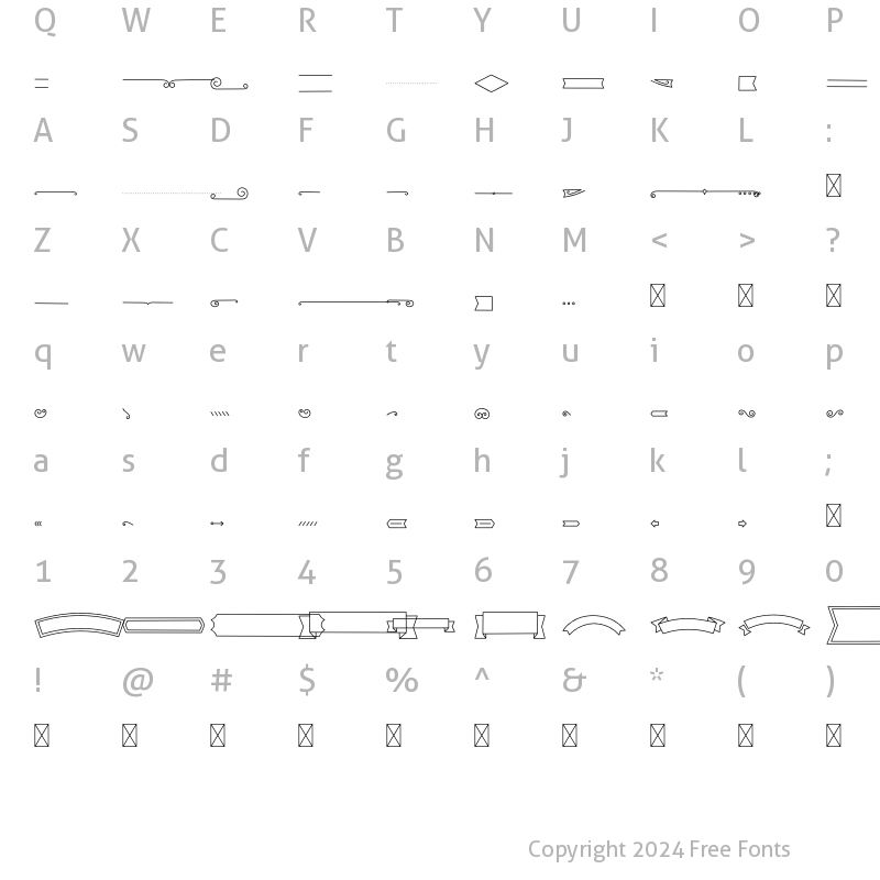 Character Map of Coodles Elements Regular