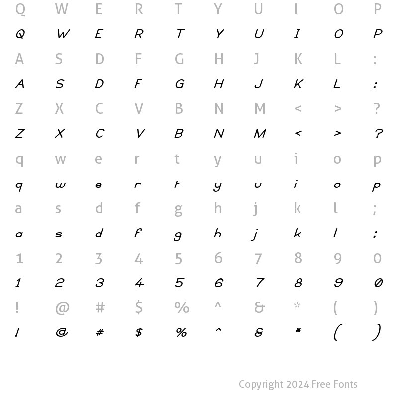 Character Map of Copyright Violations Nudged Regular