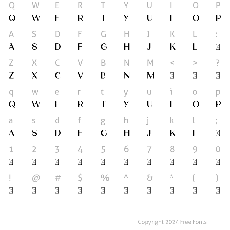 Character Map of Cosmith Chic