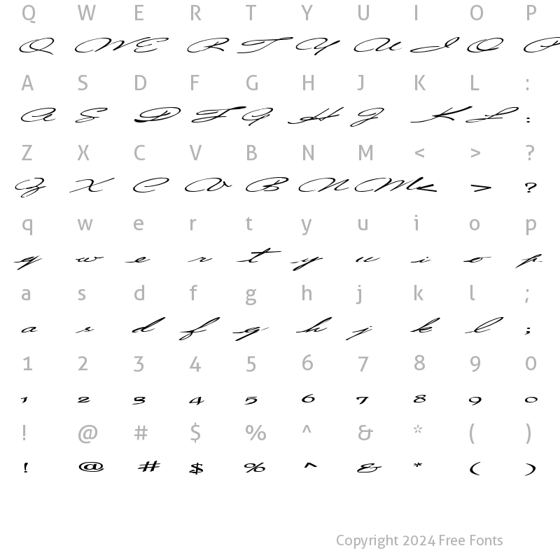 Character Map of CountryLove3 Bold