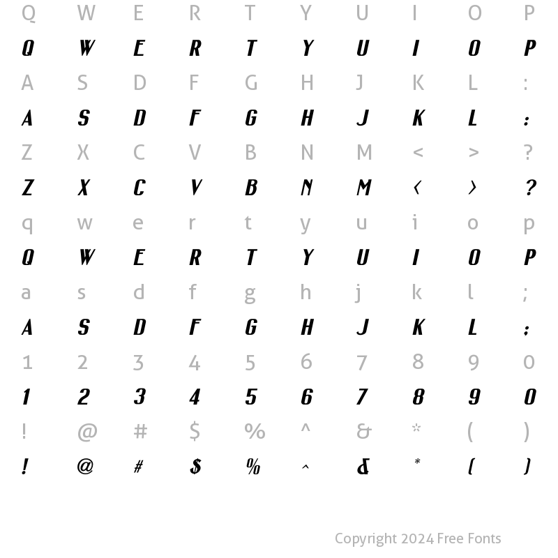 Character Map of CourtshipObliqueJNL ?