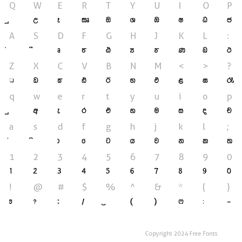 Character Map of CPS 53 Extra Bold