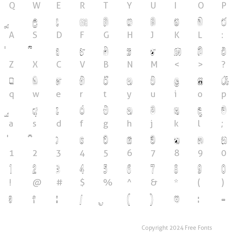 Character Map of CPS 549 Heavy