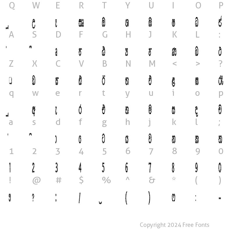 Character Map of CPS 560 Extra Bold