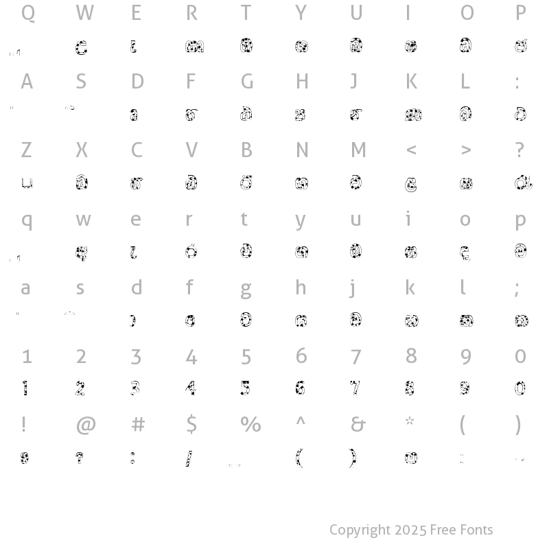 Character Map of CPS 88 Extra Bold