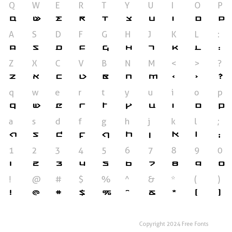 Character Map of CQN-Molecular Dynamo Regular