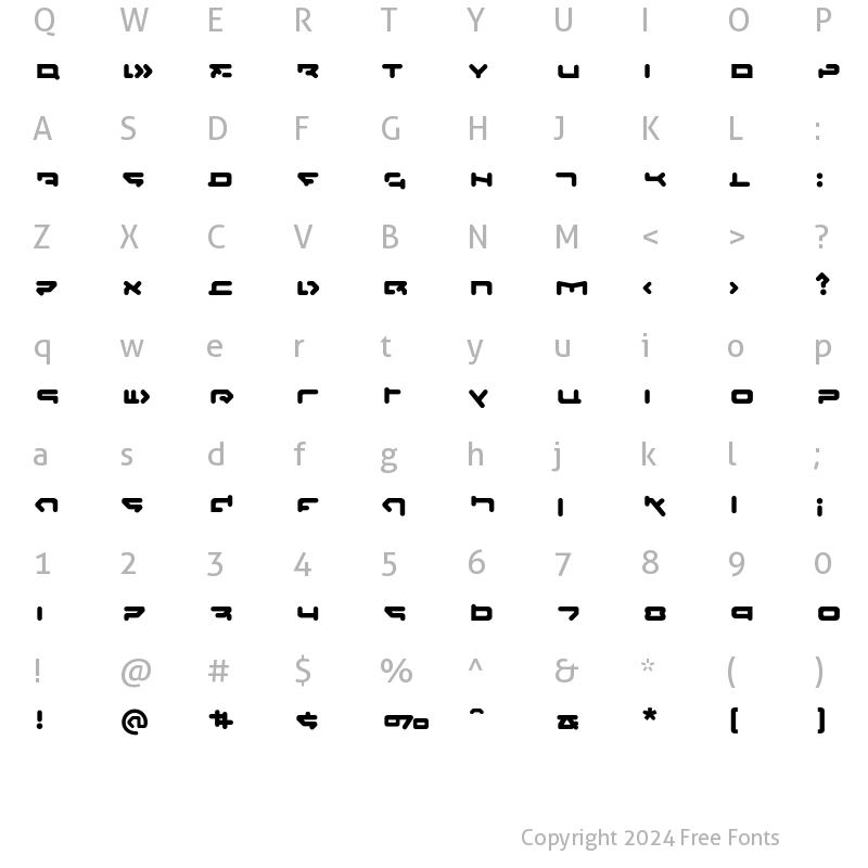 Character Map of CQN-Molecular-Xtra Regular