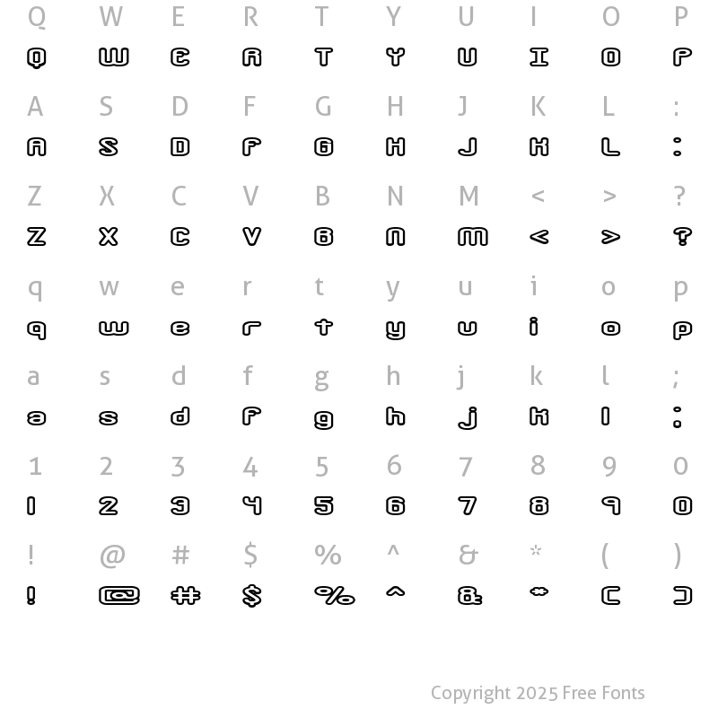 Character Map of Crackdown O2 (BRK) Regular