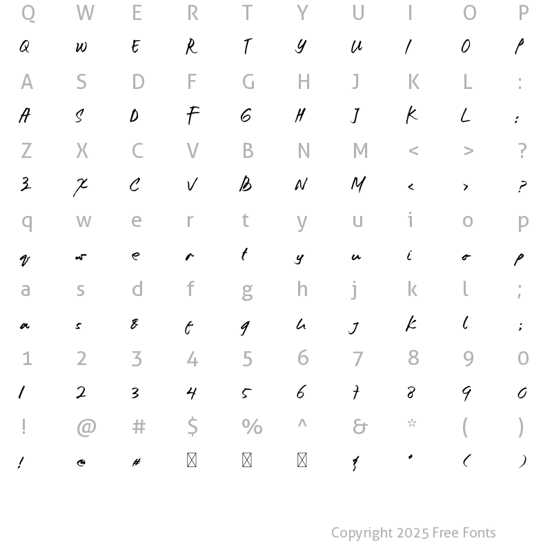 Character Map of Cracker State Regular