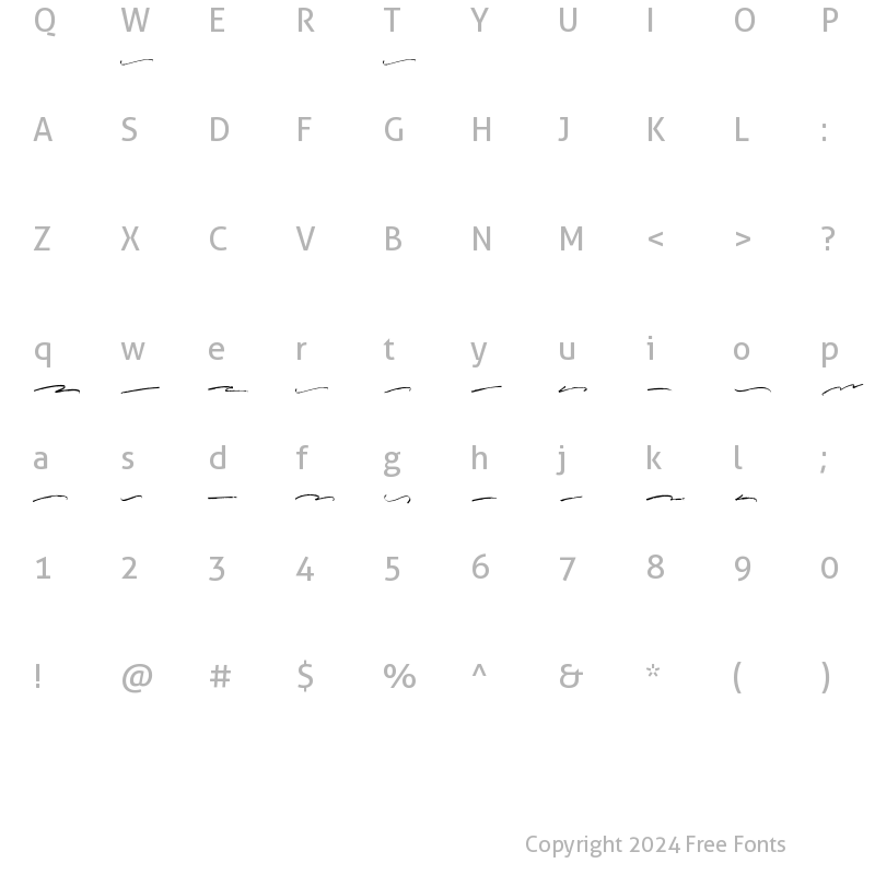 Character Map of Crellitta swash Regular