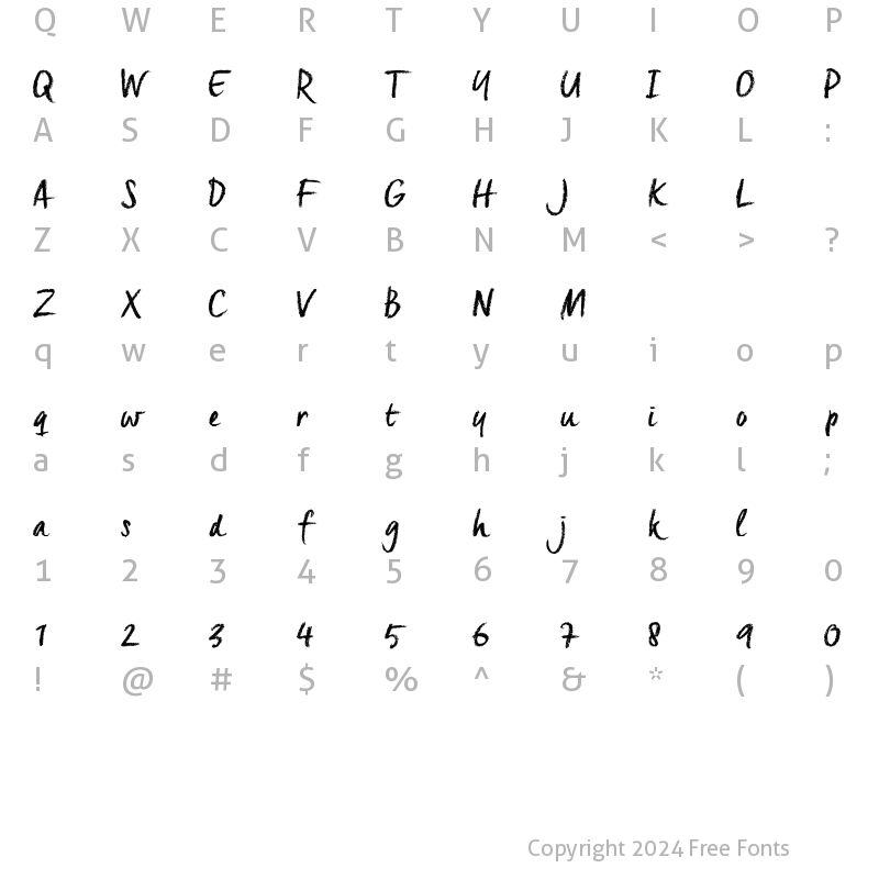 Character Map of Creta_TRIAL Creta_TRIAL