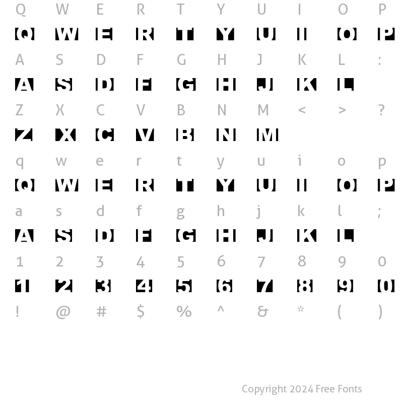 Character Map of Crimescene Afterimage Crimescene Afterimage