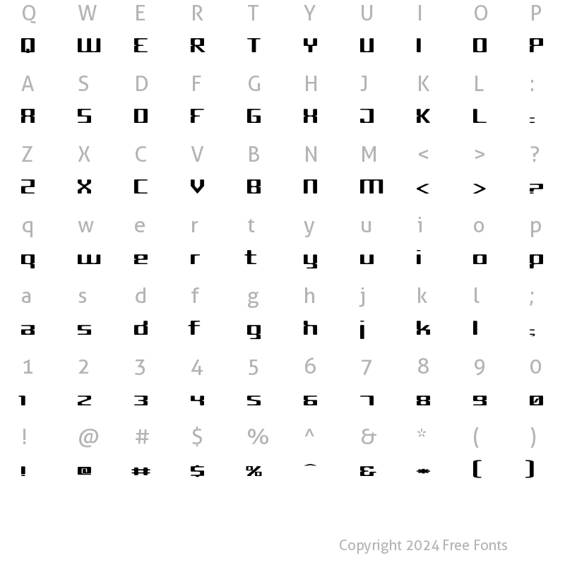 Character Map of Criminal Wide Regular