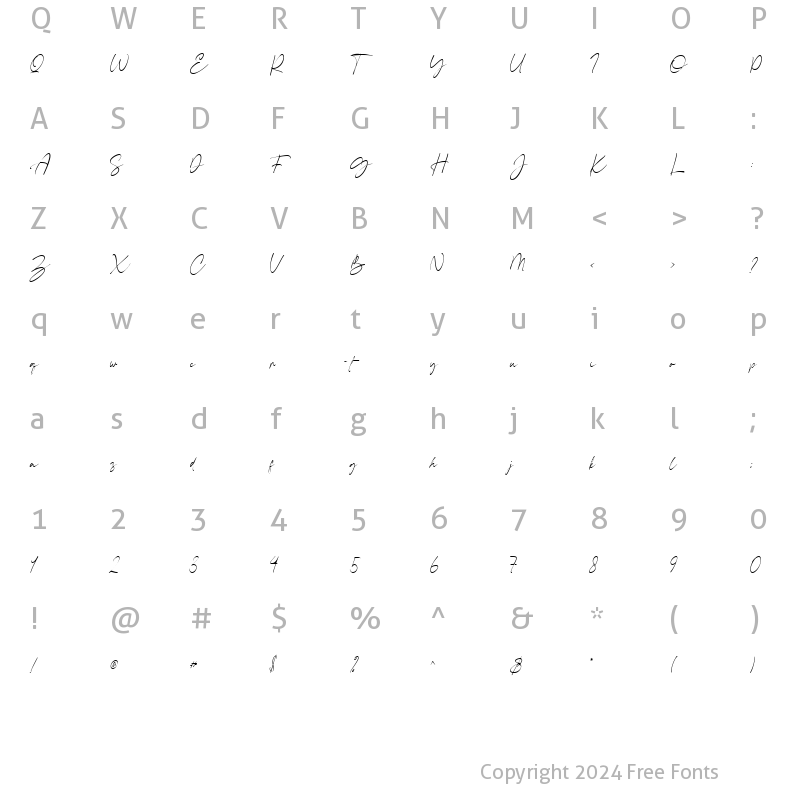 Character Map of Crimson Foam Regular