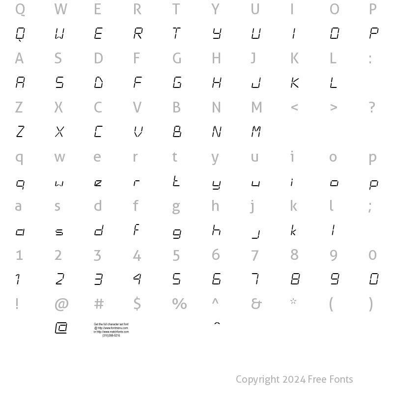 Character Map of CristoLikid Tryout Regular