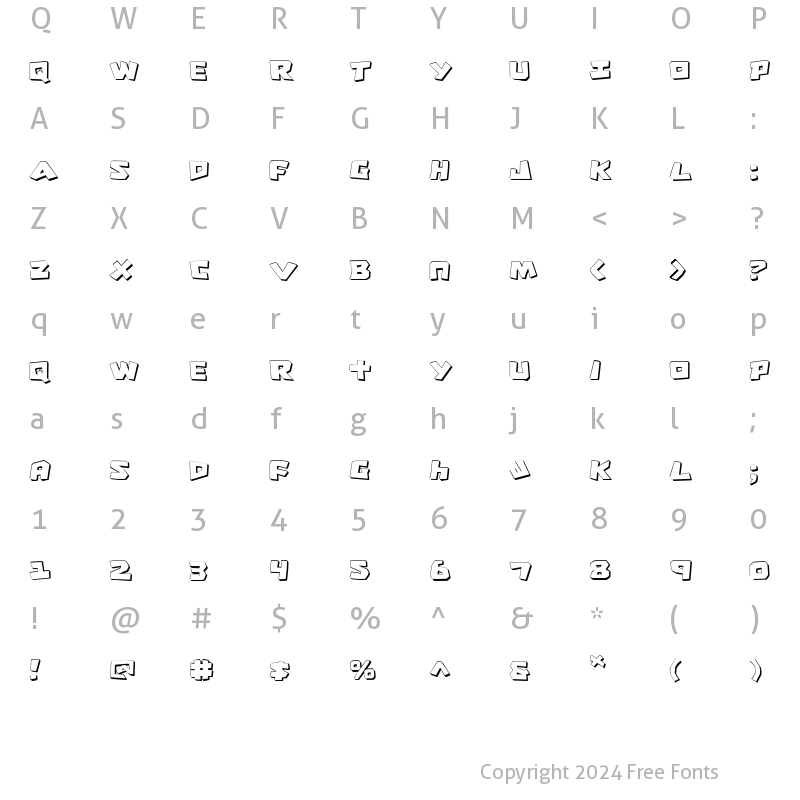 Character Map of Cro-Magnum Shadow Shadow