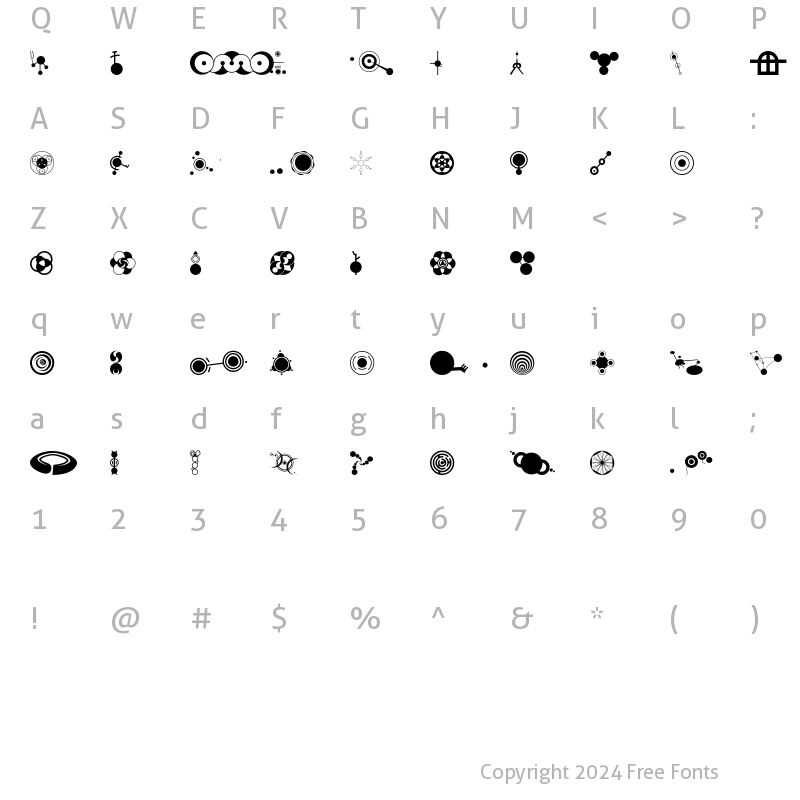 Character Map of CropBatsAOE Regular