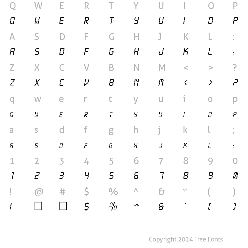 Character Map of Crystal Normal