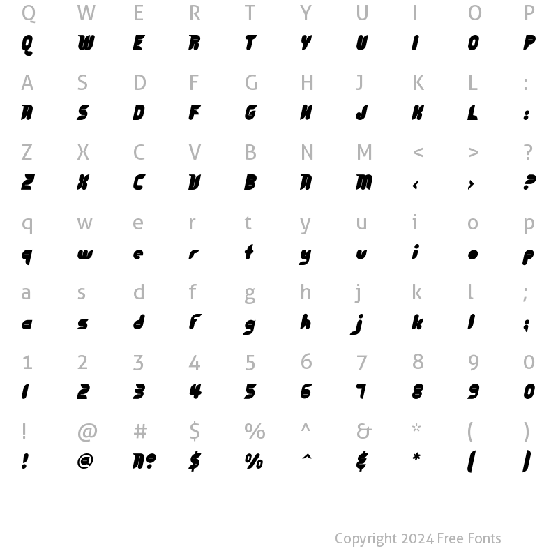 Character Map of Cyberotica-ExtraBold ExtraBold