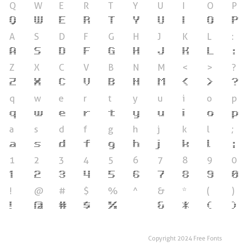 Character Map of D3 Isotopism Regular