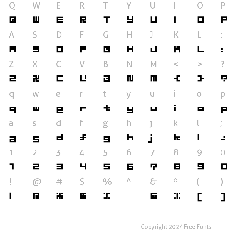 Character Map of D3 Superstructurism Inline Regular