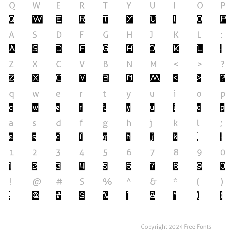 Character Map of Dance fever-Inverse Regular