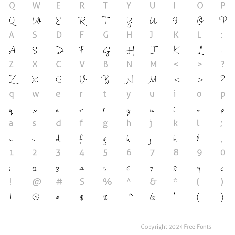 Character Map of DartangnonITC Regular