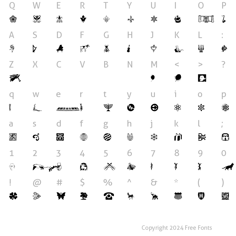 Character Map of DavysNewOther Regular