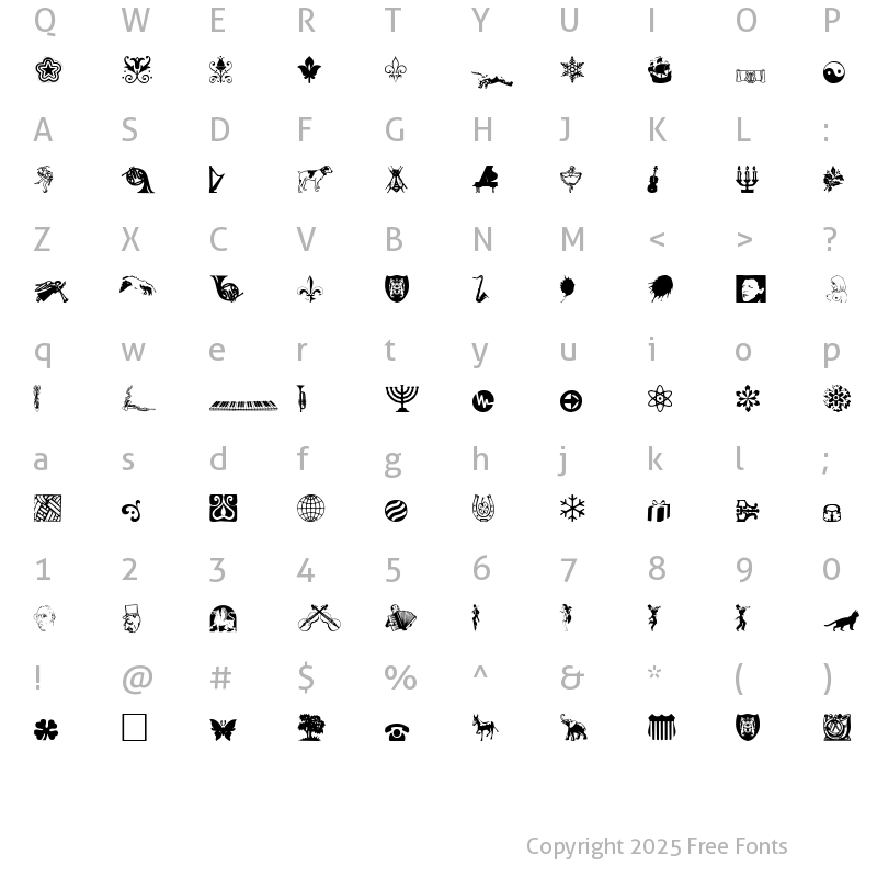 Character Map of DavysOtherDingbats Normal