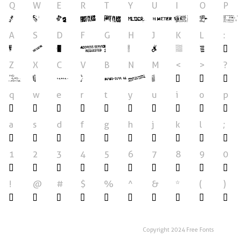 Character Map of Dead Letter Office Fifteen