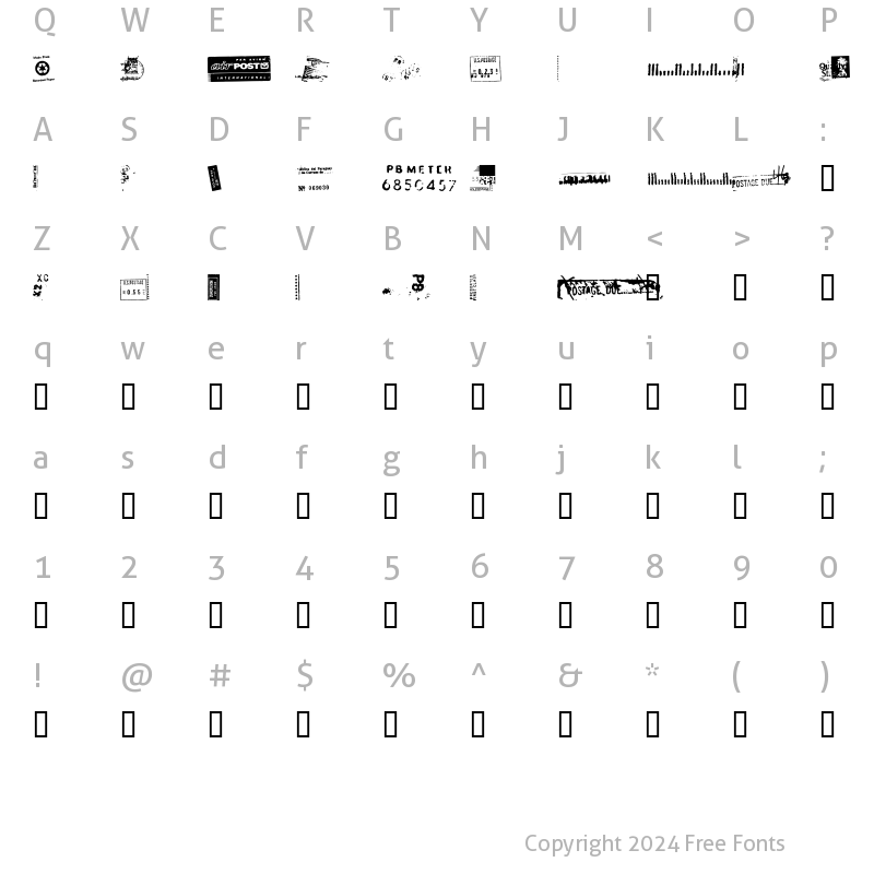 Character Map of Dead Letter Office Seventeen