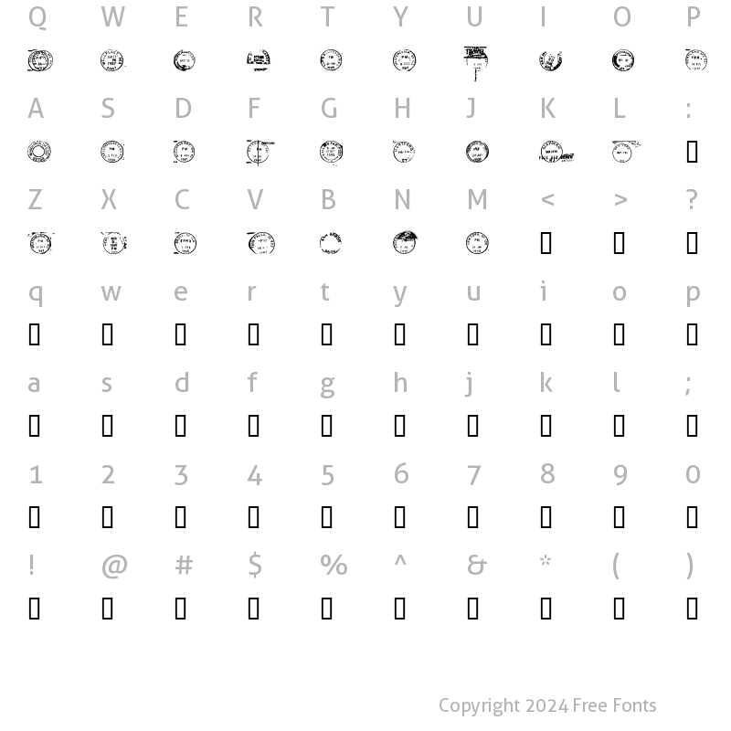 Character Map of Dead Letter Office Twenty Nine