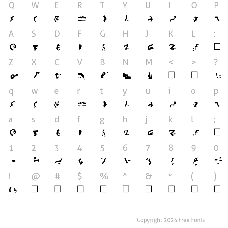 Character Map of Decepticon Graffiti Normal