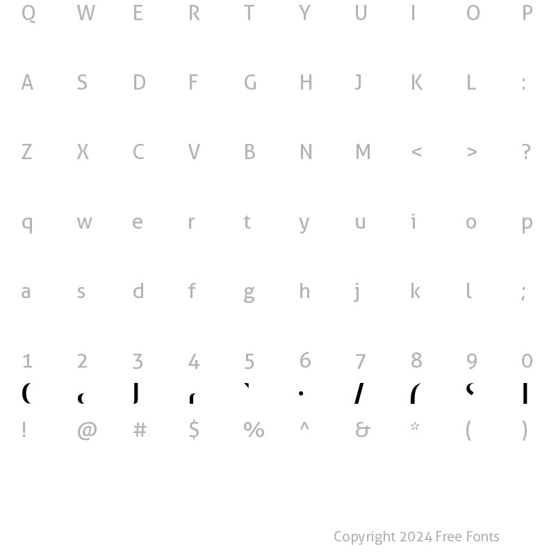 Character Map of Decoder Regular